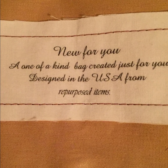 Handmade Tote From Repurposed Textiles - Picture 5 of 6